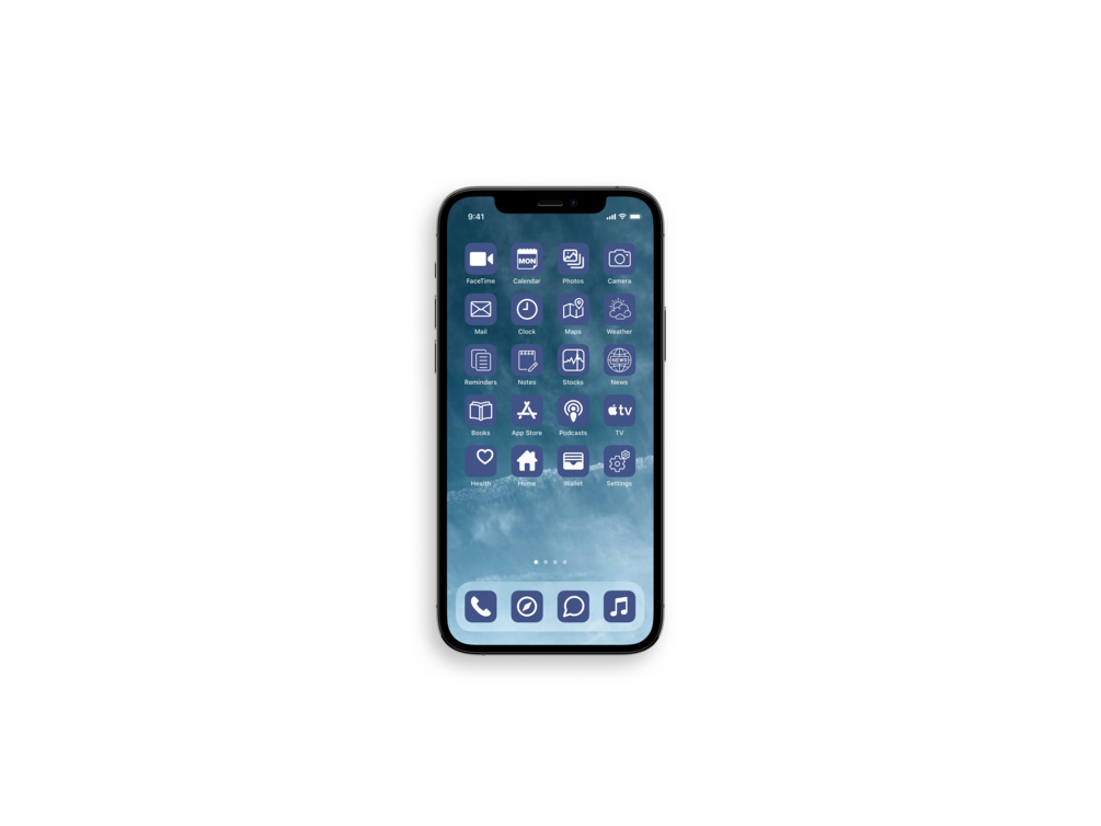 iOS 14 Icons Blue