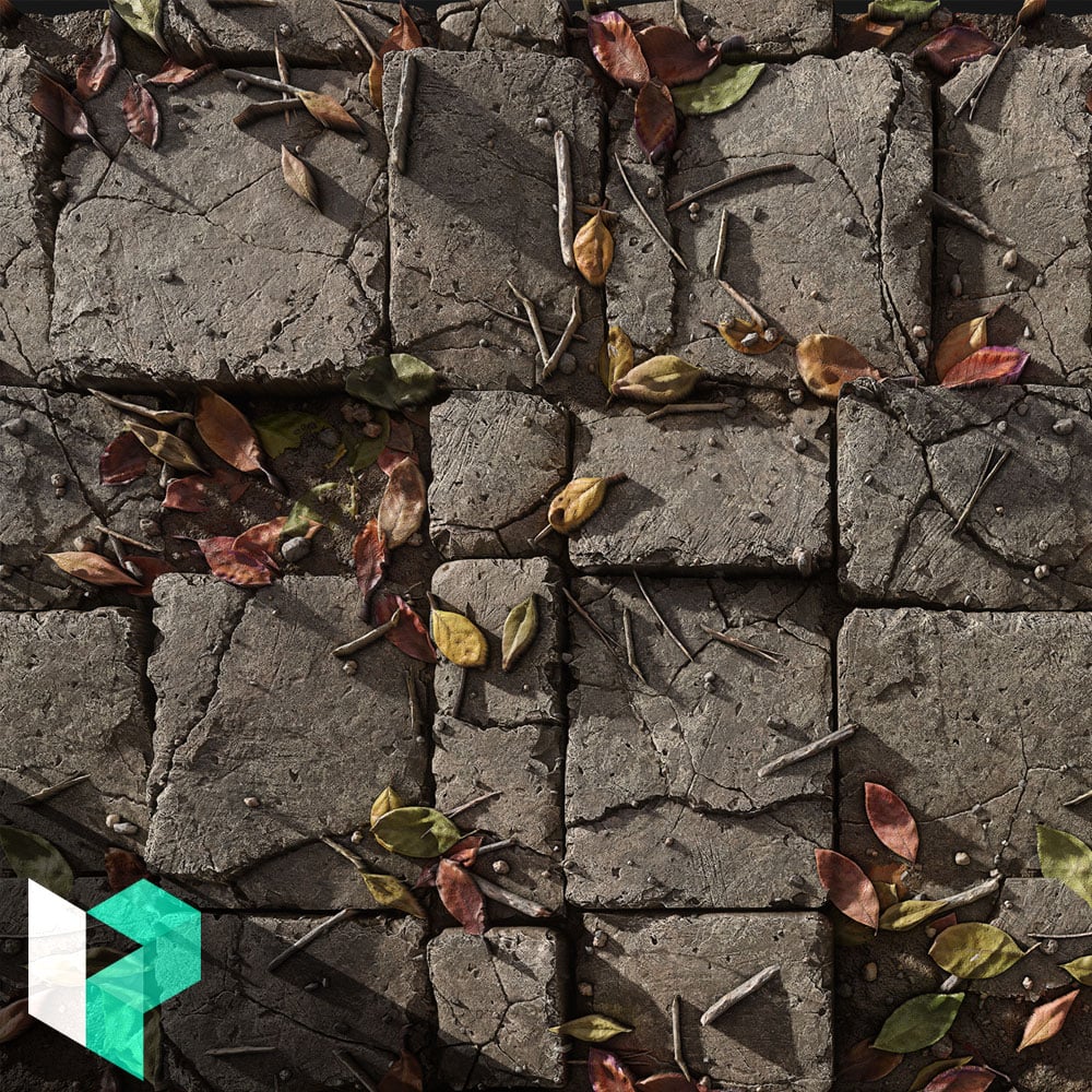 Stone Floor Creation using Scanned Assets