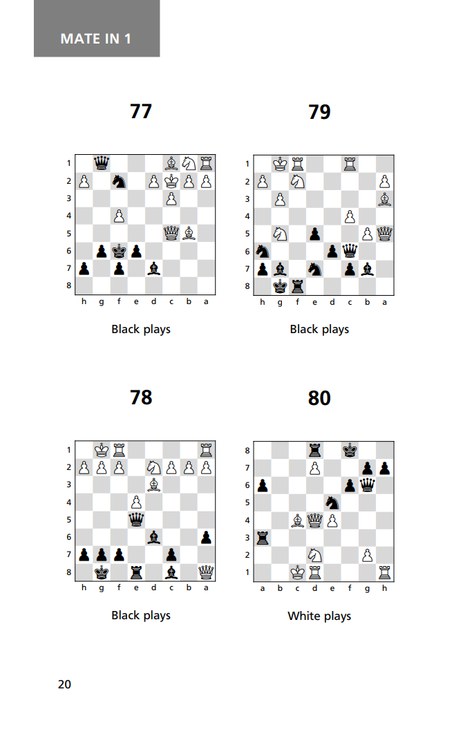 1000 Mate in 123 Chess Puzzles Volume 1, John W. Edwards