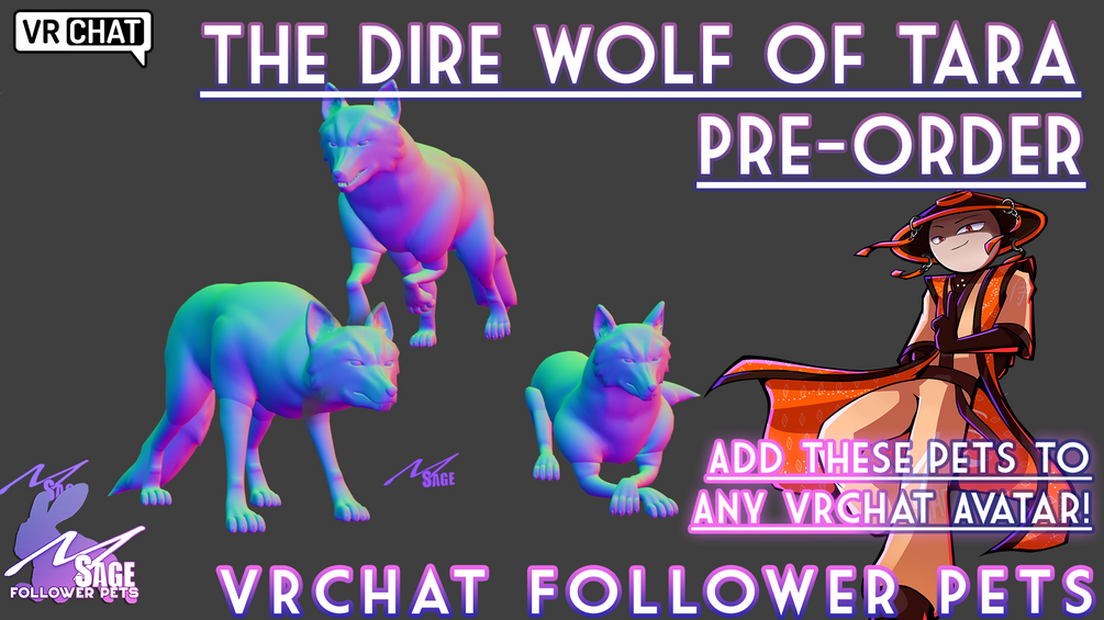 Ridable Dire Wolf of Tara follower pet