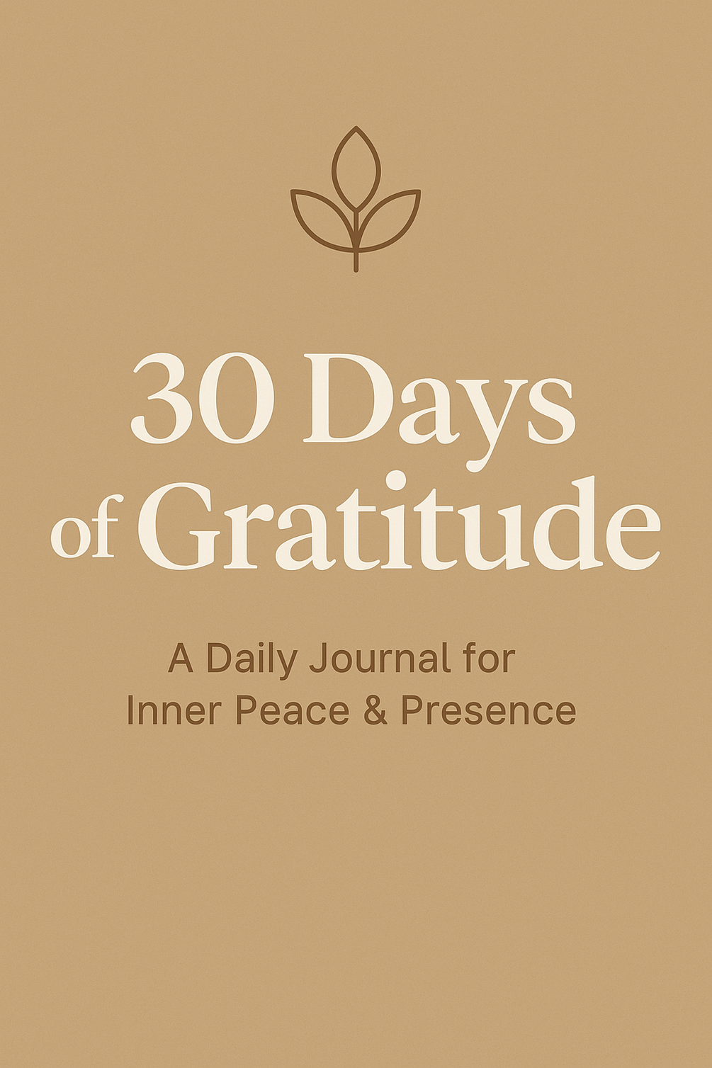 30 Days of Gratitude Journal Preview