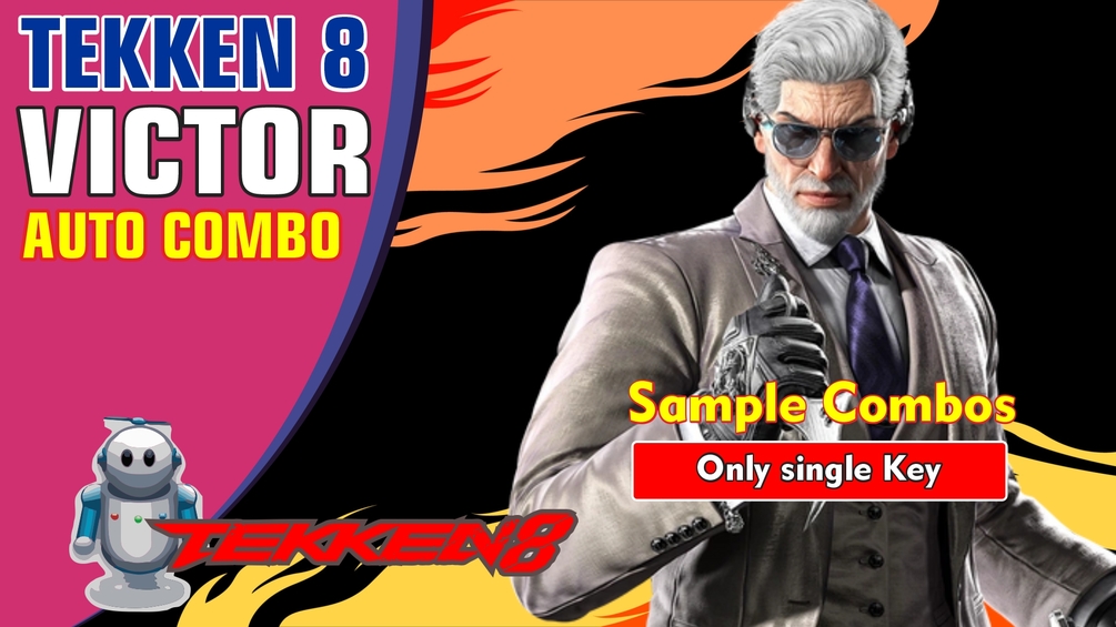 Victor Auto SAMPLE COMBO ONLY - Tekken 8 (macro file *.mcr)