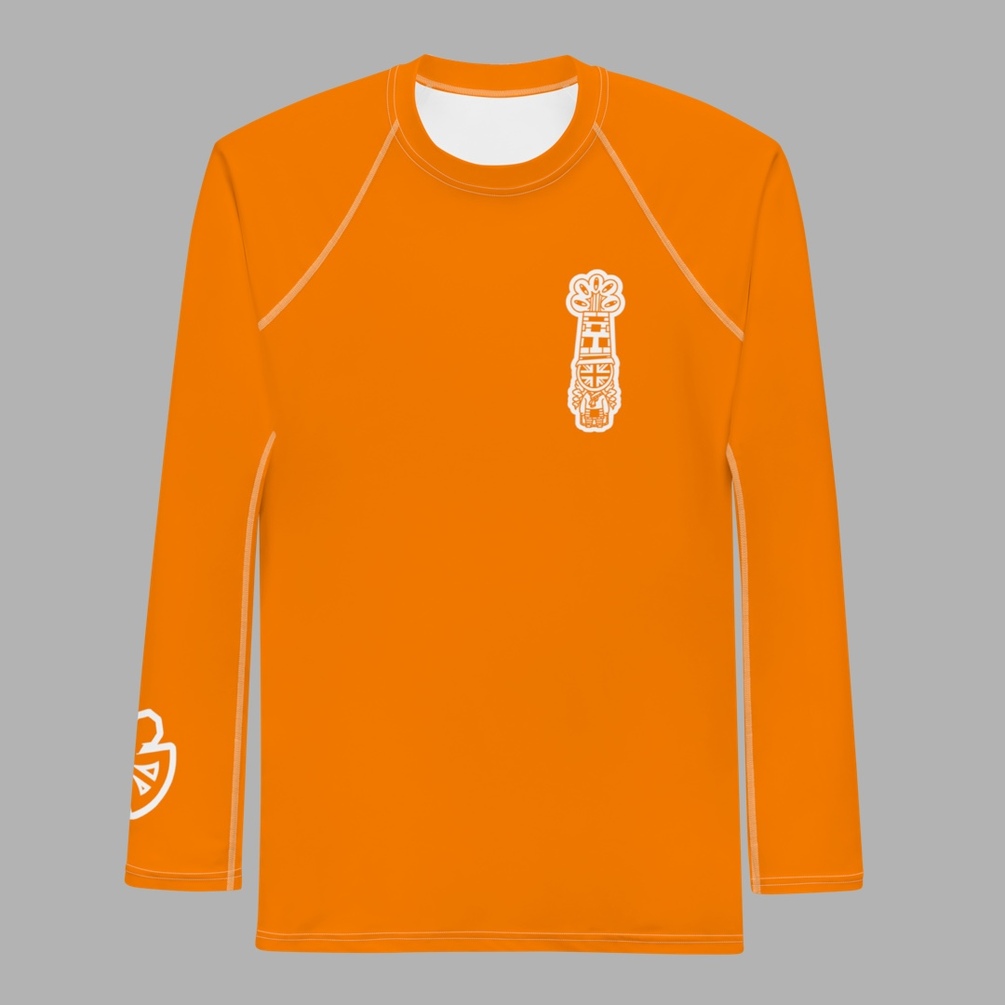 Neon Orange Gombey Rash Guard