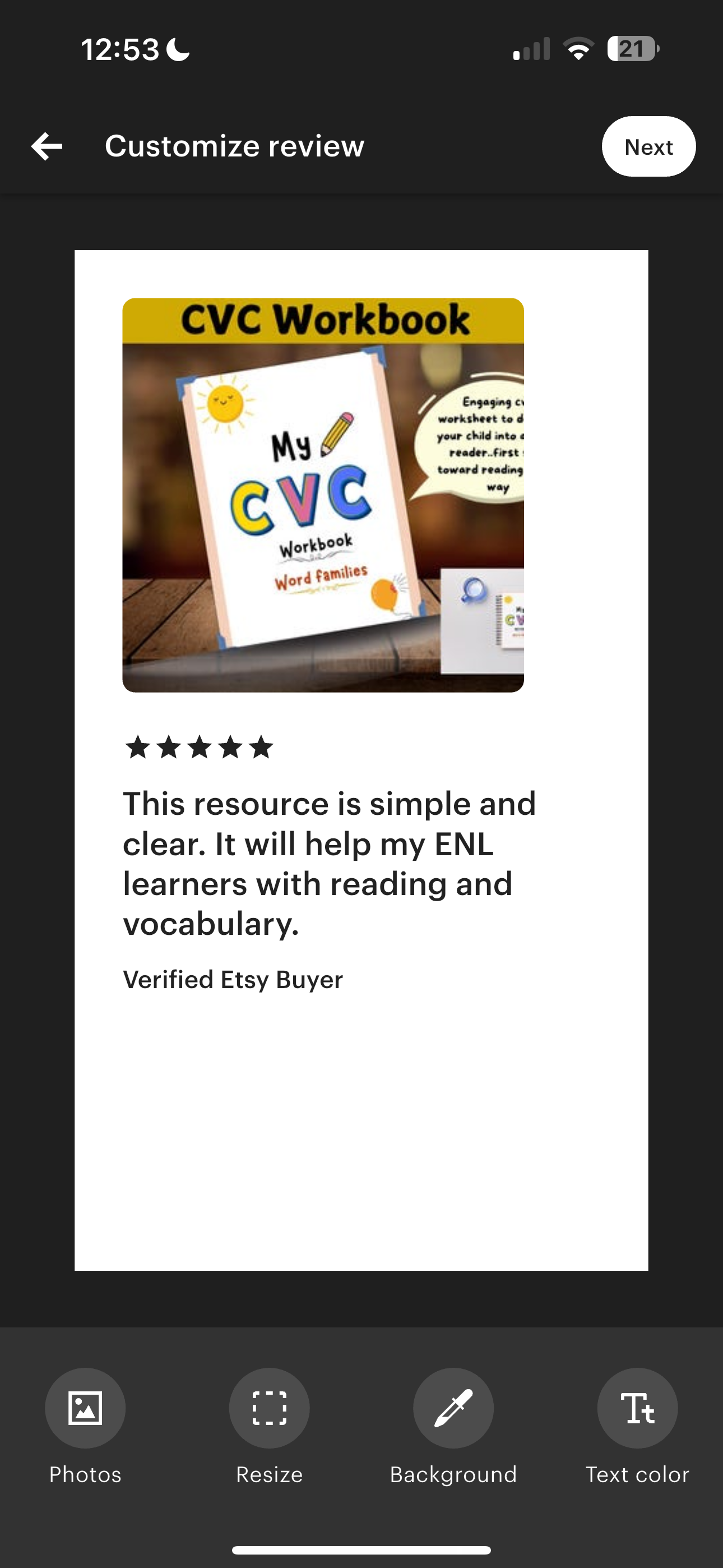 Parent testimonial