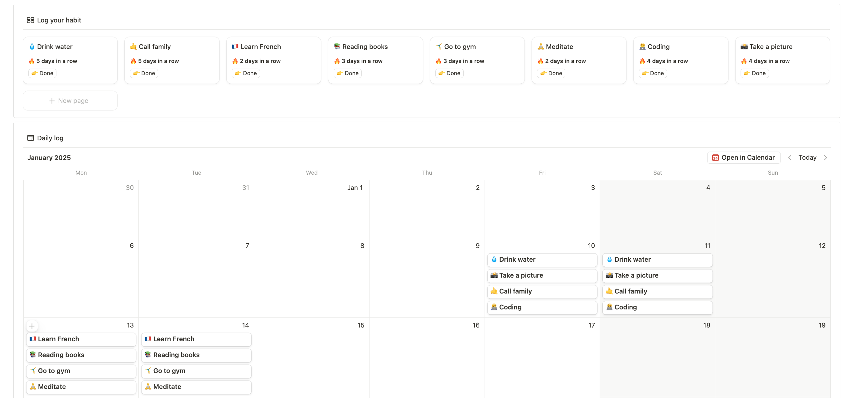 Interactive Monthly Habit Tracker | Daily Tracking on Notion - Special ...