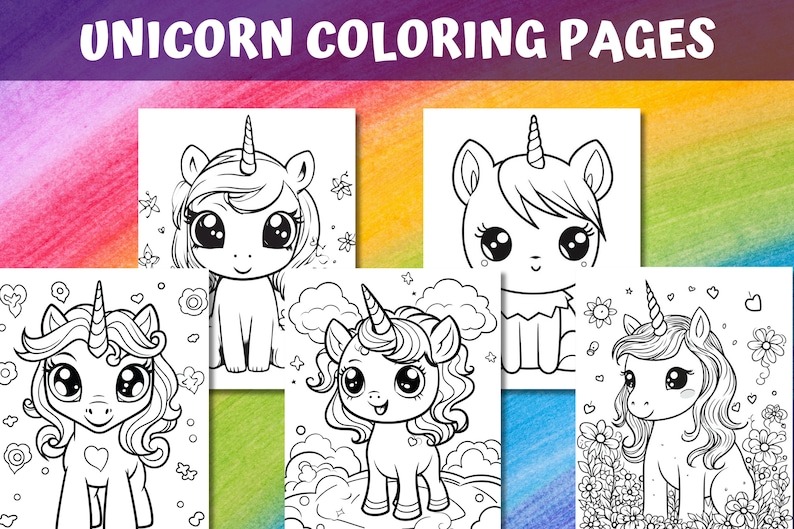 Magical Unicorn Coloring Pages for Kids
