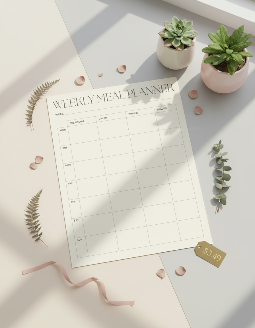 Weekly Meal Planner — Simplify Your Meals & Stay Organized