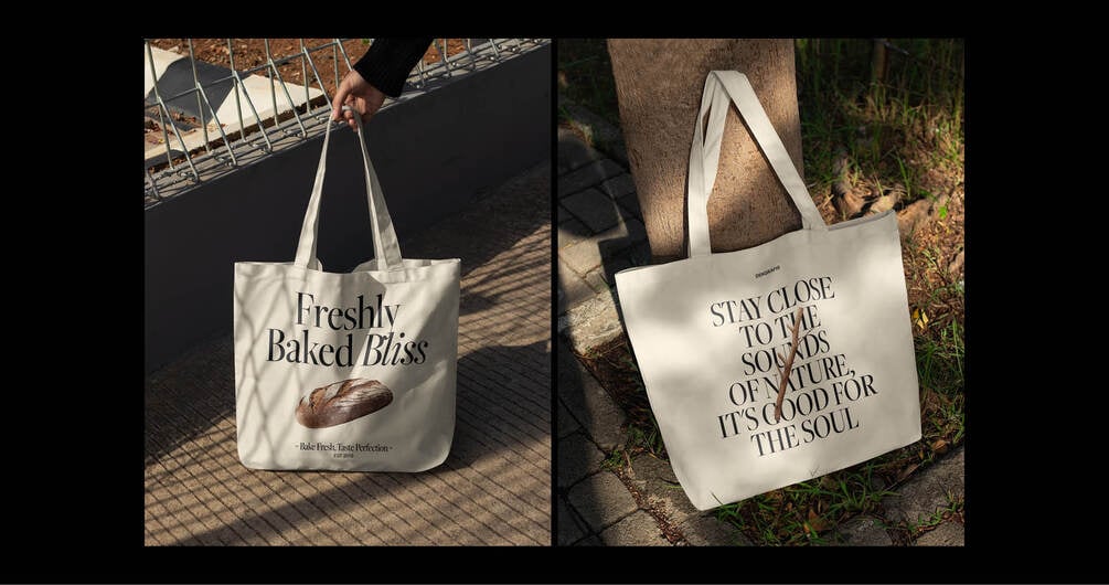 10 Realistic Tote Bag Mockups 2024