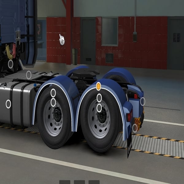 [rear fenders tuning part] Scania NG parlocks fenders V1 by WC007 D3SIGN
