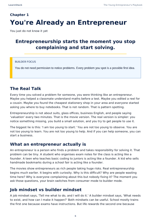 The Young Entrepreneur’s Playbook — Start, Build & Grow Your First Business Before 18 preview image 10