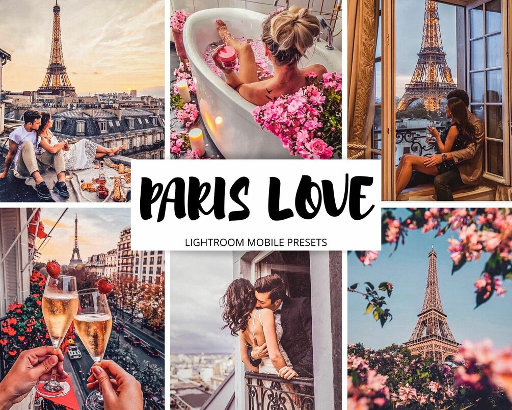 PARIS LOVE Lightroom Mobile Preset/Valentine's Day/Instagram preset