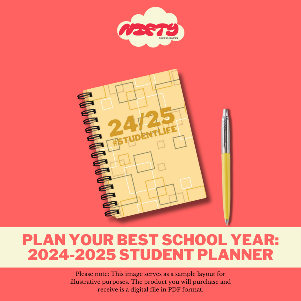 Plan Your Best School Year 20242025 Student Planner (inserts) YELLOW