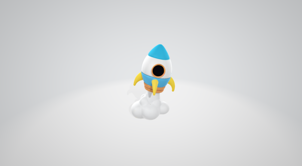 Blast Off with Style: 3D Toon Rocket Model