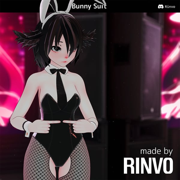 Bunny Suit (Full VRChat Outfit rigged for GodMagician, GodRevenger, VRBase Egirl, Rindo) by Rinvo