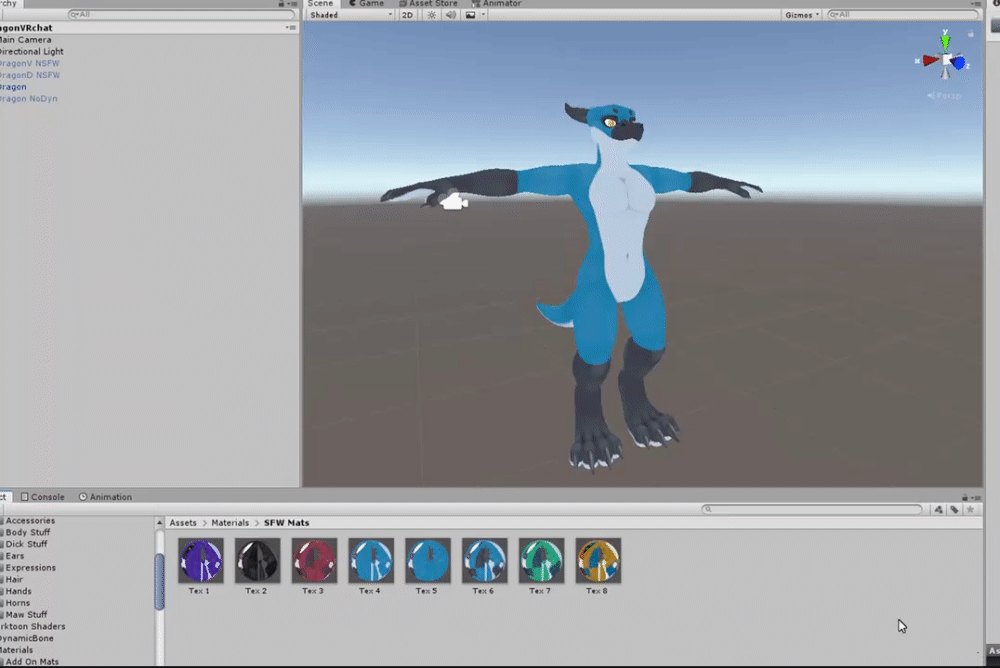 Dragon VRchat Model by Zairiza