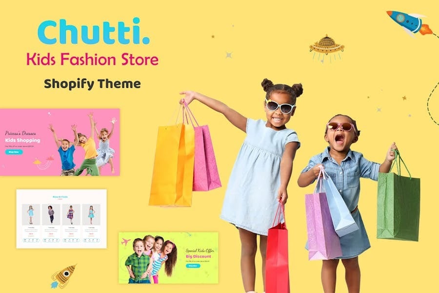 Chutti - Kids, Baby shop Shopify Theme