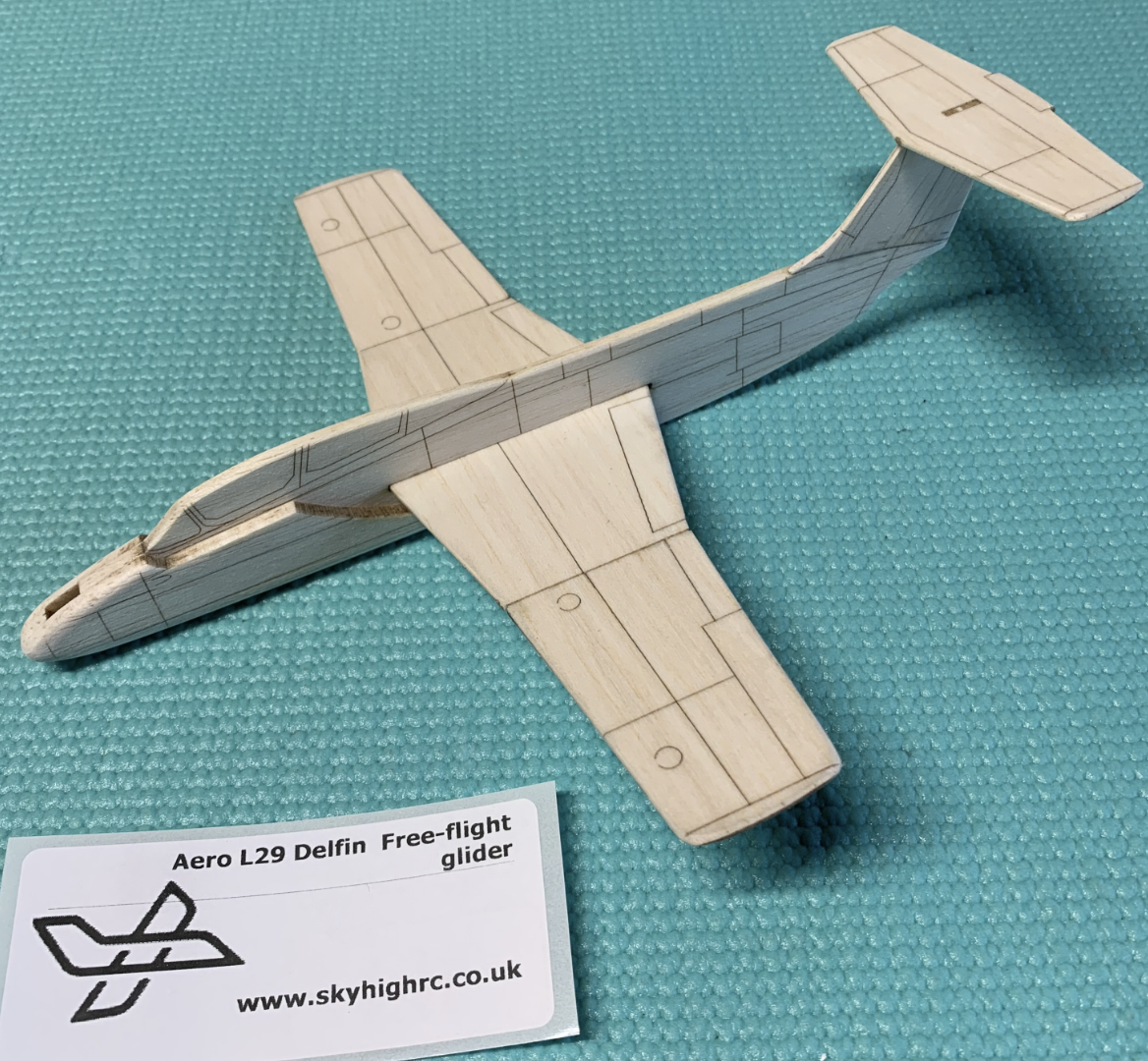 L29 DELFIN - free flying balsa airplane