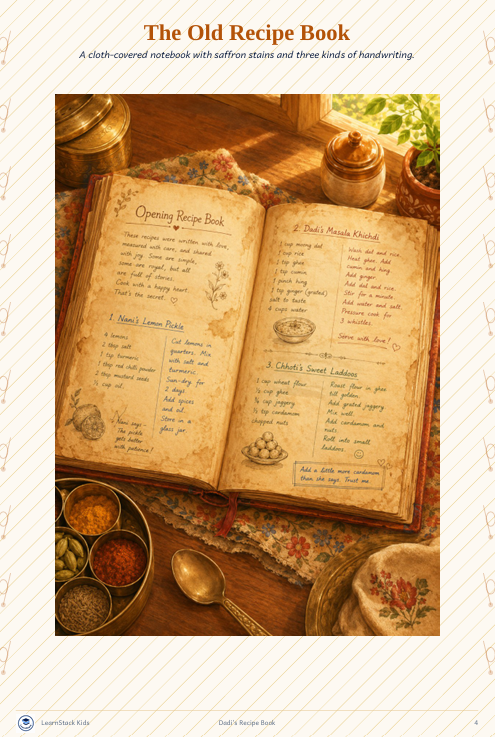 Dadi’s Recipe Book — 8 Family Recipes, Stories & Kitchen Memories for Kids preview image 11