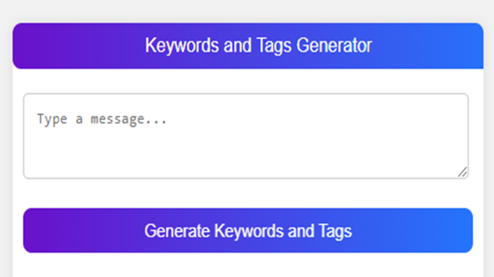 Keywords & Tags Generator Tool: Easily generate keywords & tags by ...