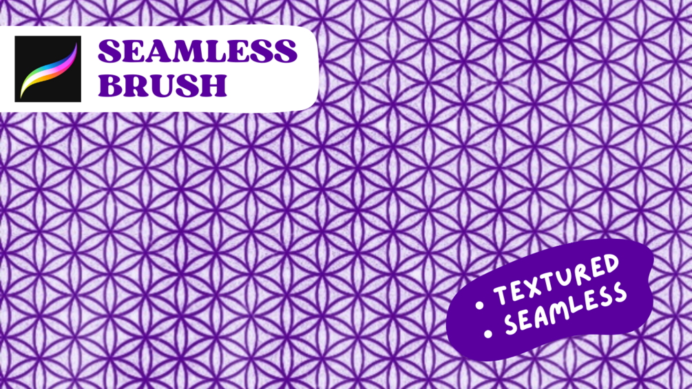 FREE Seamless Pattern Brush for Procreate Flower of Life