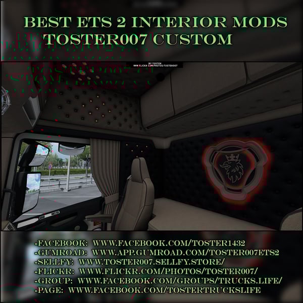 Interior Scania S Next Gen VABIS ETS 2 #14 by Toster007