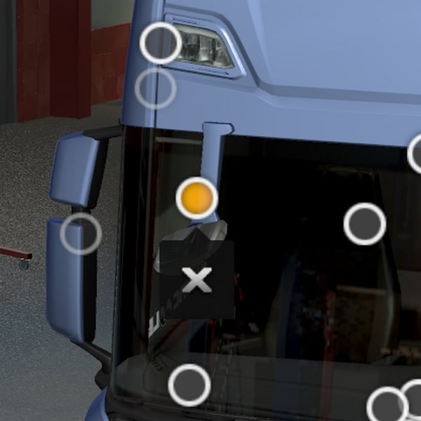 [front mirrors tuning part] Scania NG front long mirrors by WC007 D3SIGN