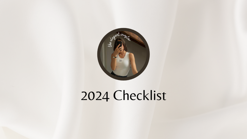 2024 Checklist