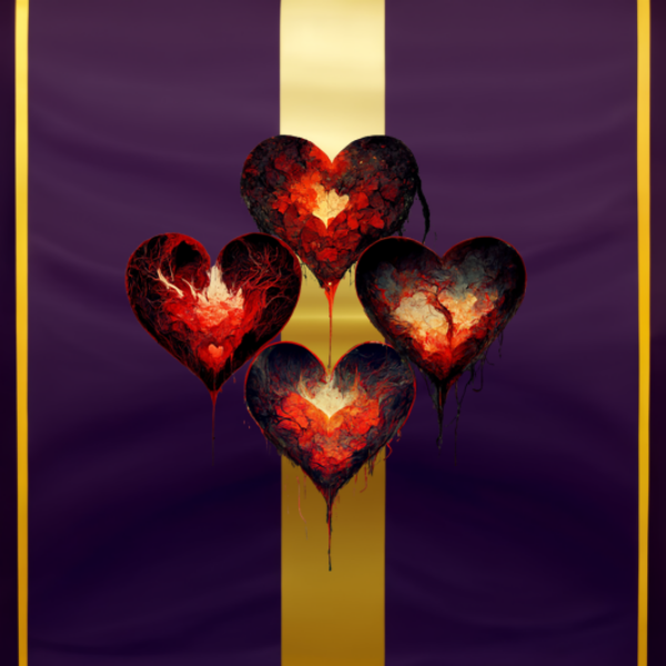 4 Sin's hearts Tattoos