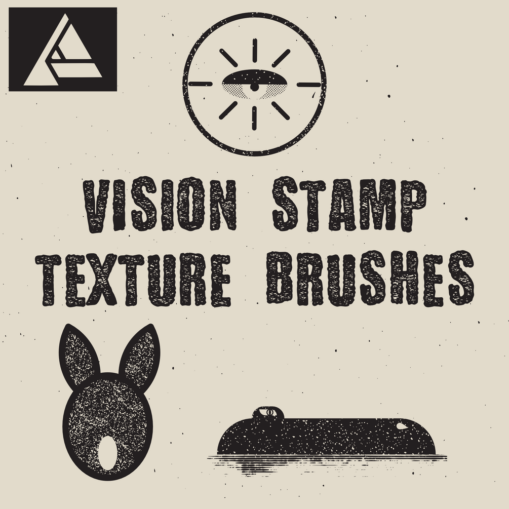 Vision Stamp Texture Brushes by visionglobedesign