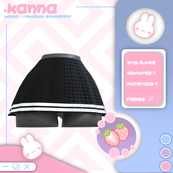 Striped Skirt (Free In Nitro)