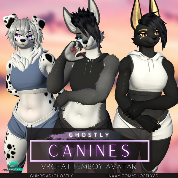 Ghostly Femboy Canines