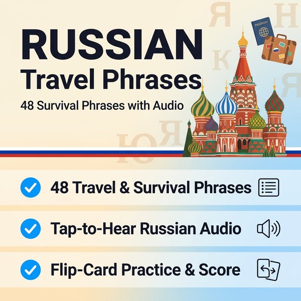 Travel phrases map quiz cover