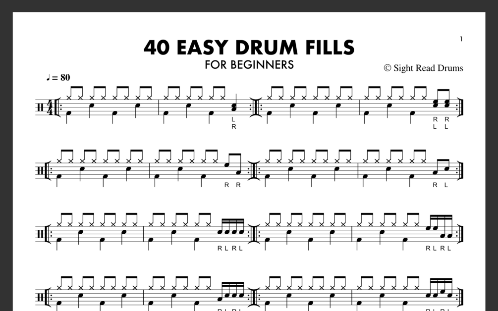 초보자를 위한 40가지 쉬운 드럼 필초보자를 위한 40가지 쉬운 드럼 필  