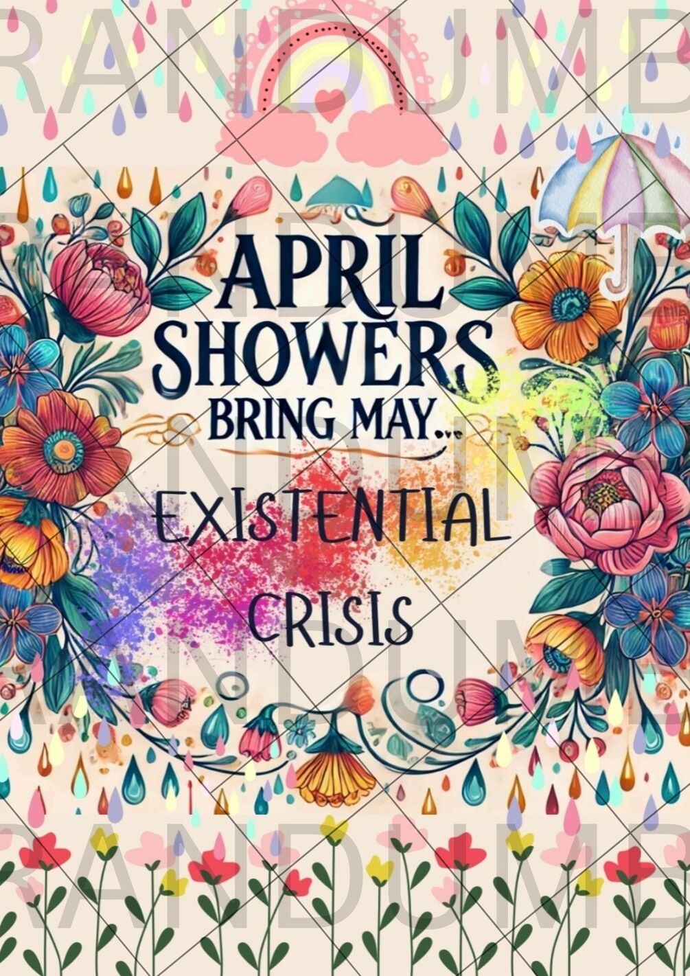 A4 Printable PDF Poster- 'About April' + 2 FREEBIES