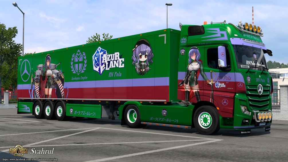 [ETS2] RN Pola | Azur Lane [Combo Skinpack] by Syahrul Itasha Truckstyling 痛トラック