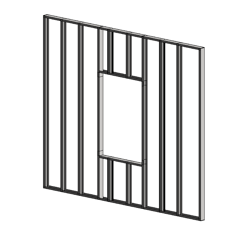 Parametric Steel Stud Wall