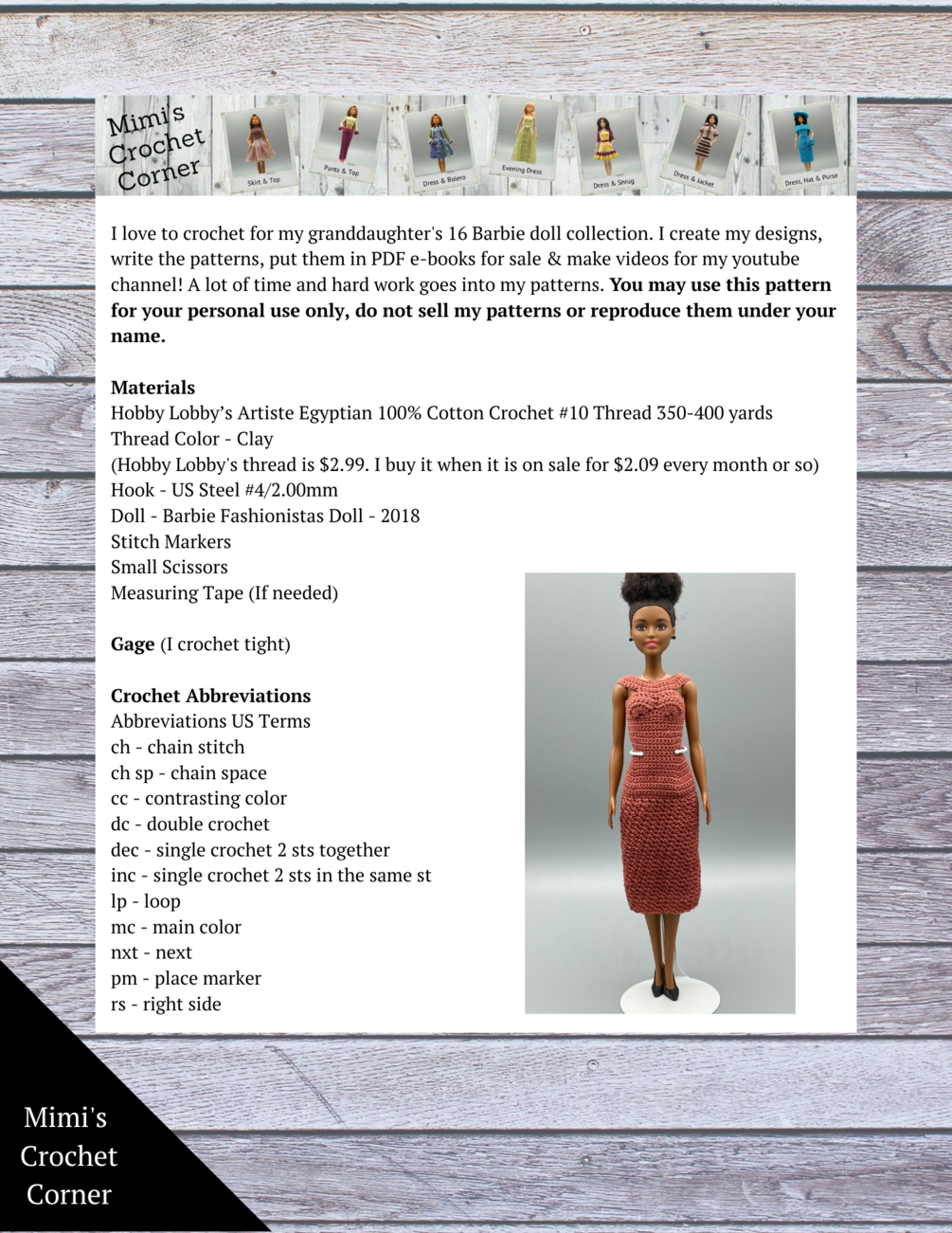 Barbie 2024 clay dress