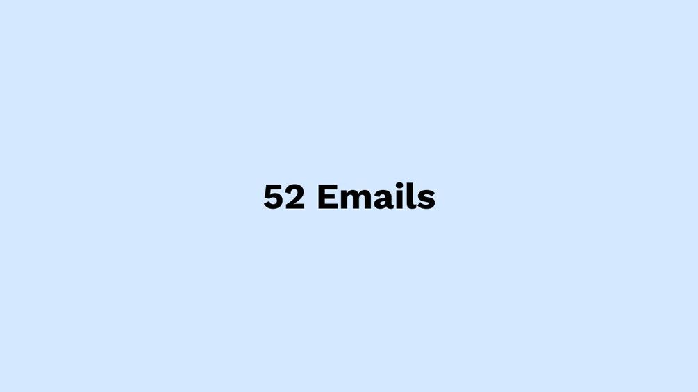 52 Nurture Emails - 3rd Edition