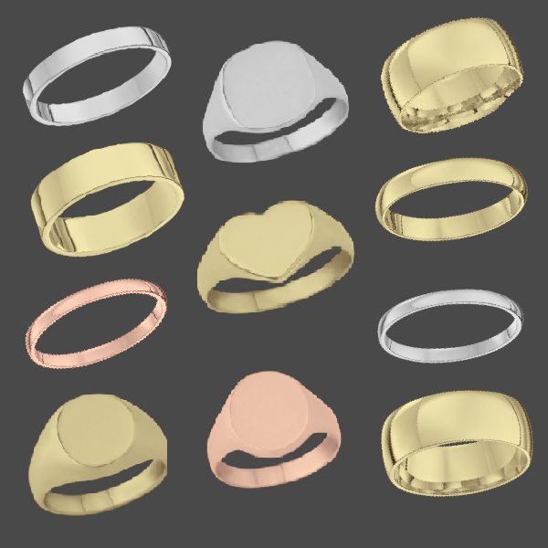 Signet and plain gold brushes by Procreate Gems