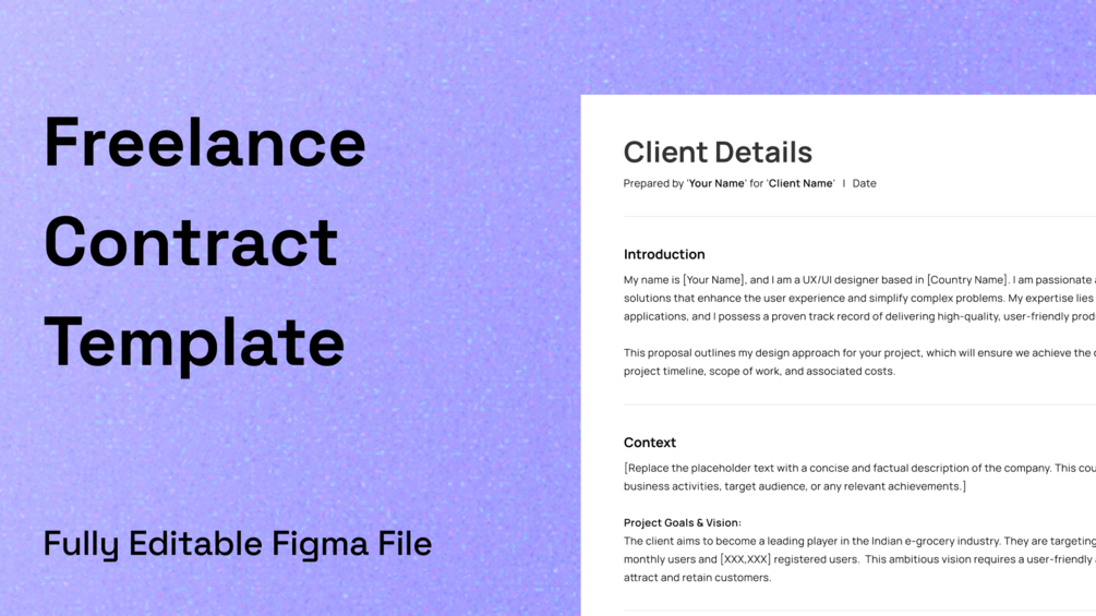Freelance Contract Template Preview