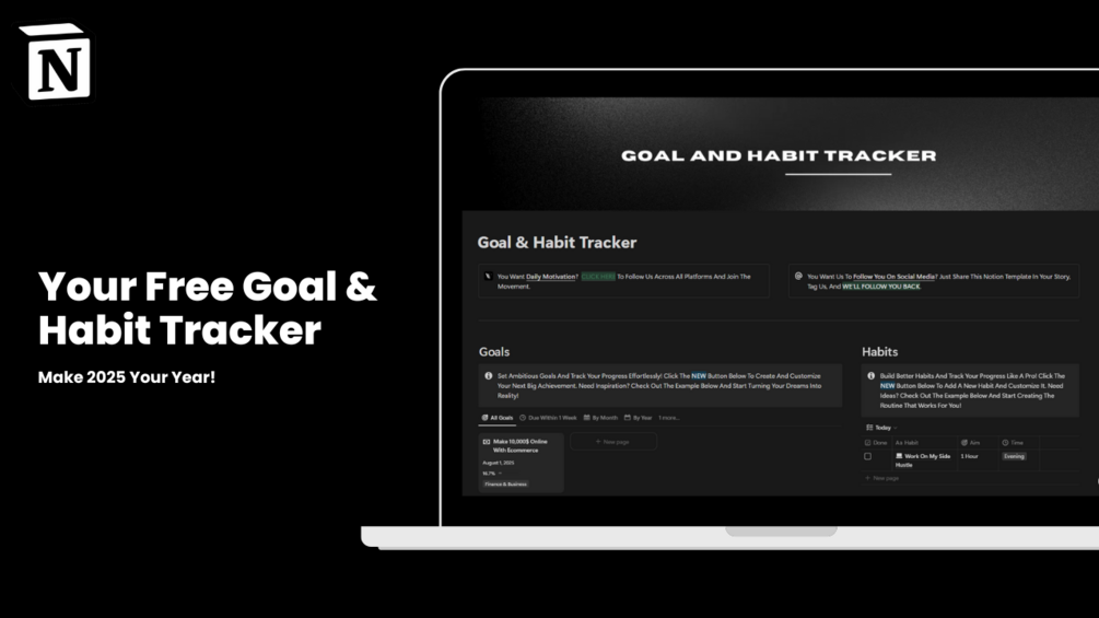 Free Goal Habit Tracker