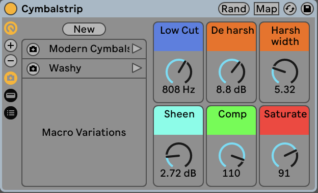 Drumstrip & Cymbalstrip (Ableton Live Device Rack for Live Suite 11+) — image 2