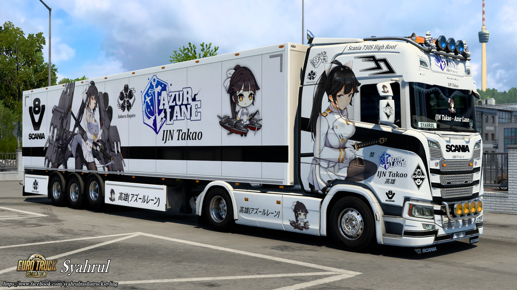 [ETS2] IJN Takao | Azur Lane [Combo Skinpack] by Syahrul Itasha Truckstyling 痛トラック