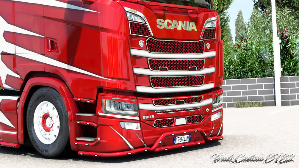 Scania S Accessory Black Paint Megamod By Truck Custom Ets