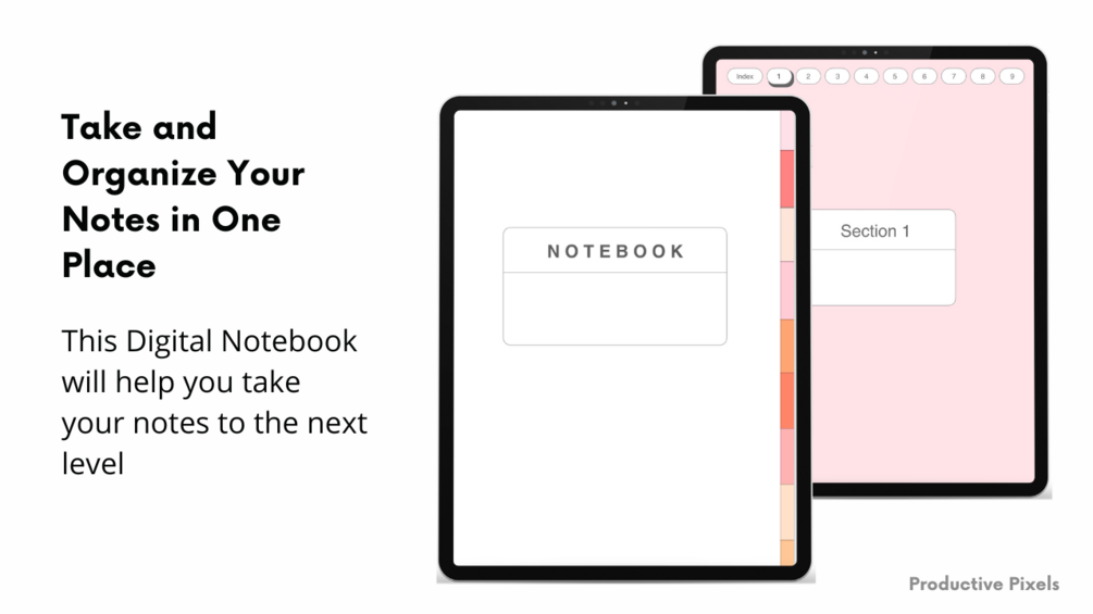 Digital Hyperlinked Notebook For Goodnotes
