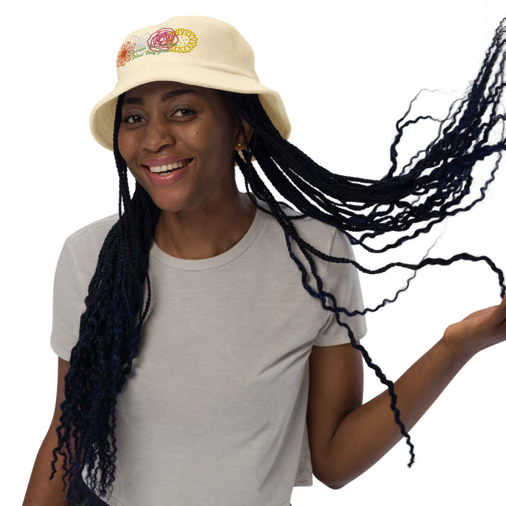 Do Not Worry Terry cloth bucket hat