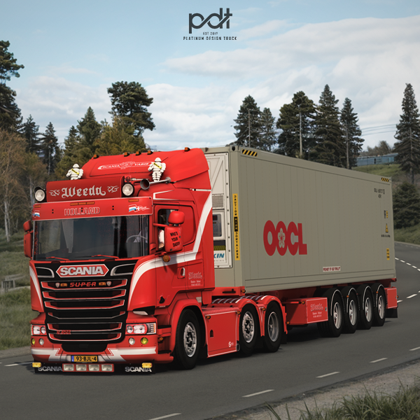 Scania R450 + Trailer "Weeda Blacklist" by PlatinumDesignTruck