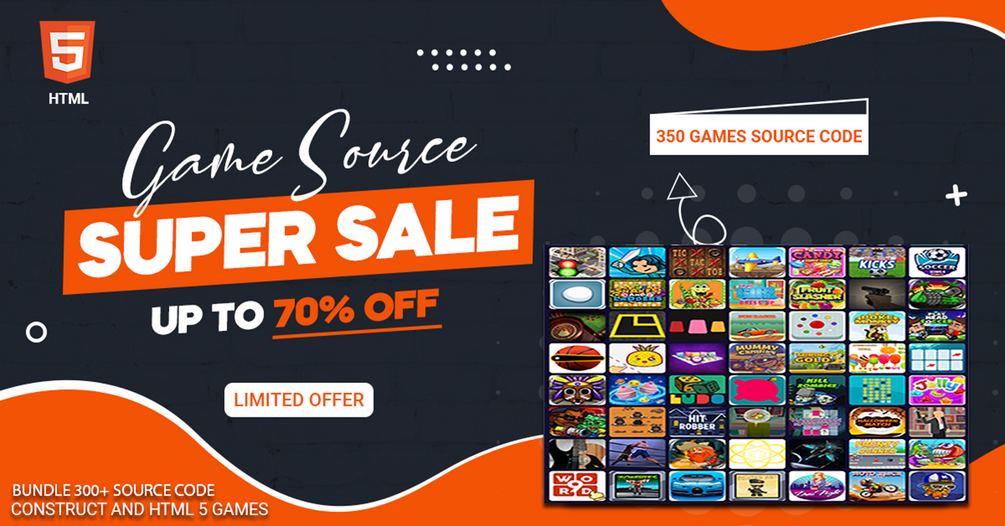 Get 300 Construct 2 3 And HTML5 Games Source Code In Bundle