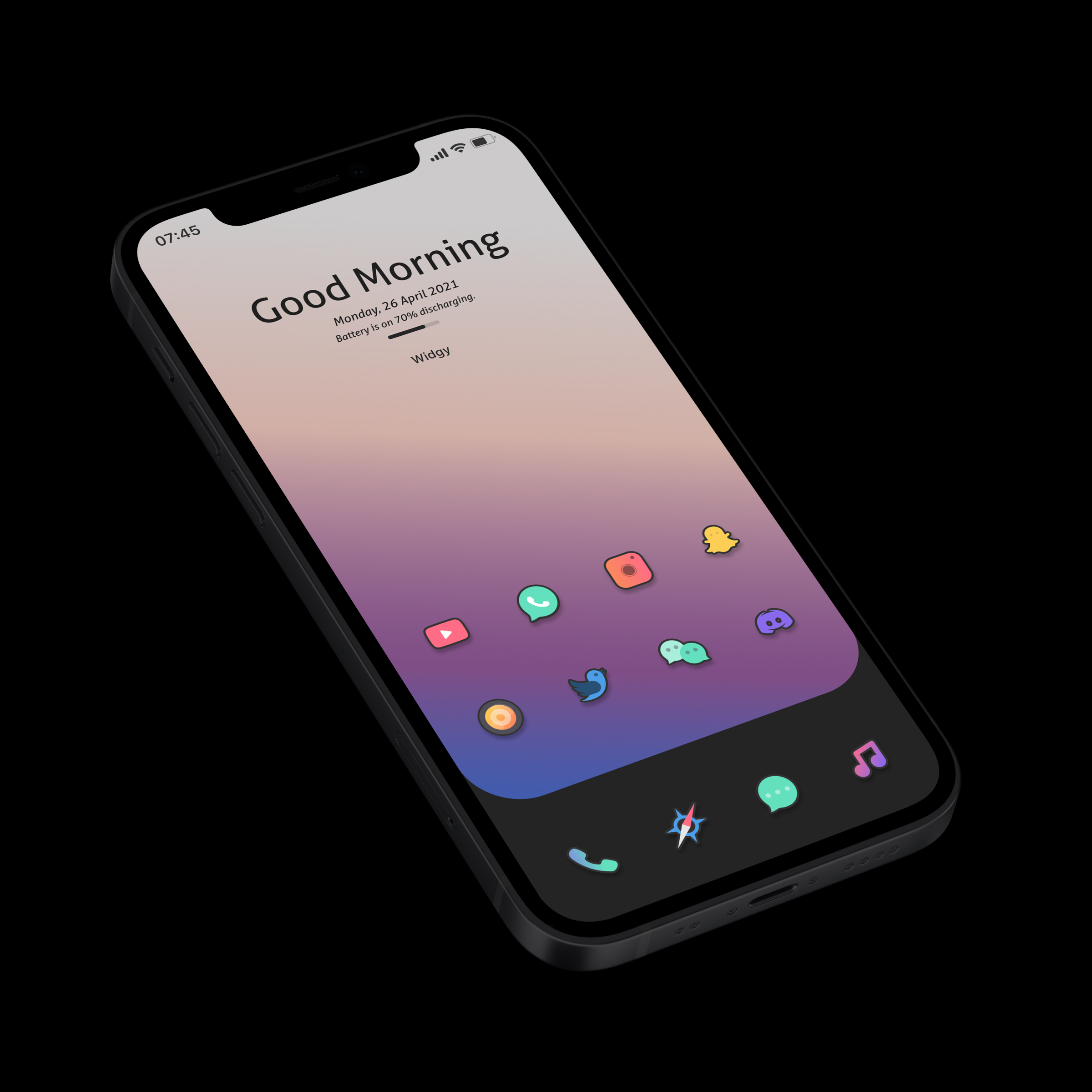 Clean Home screen Devy_Design