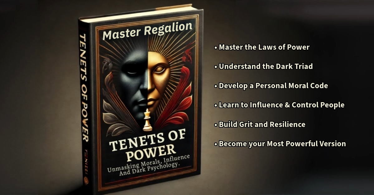 store product block Tenets of Power: Unmasking Morals, Influence,  and Dark Psychology poster